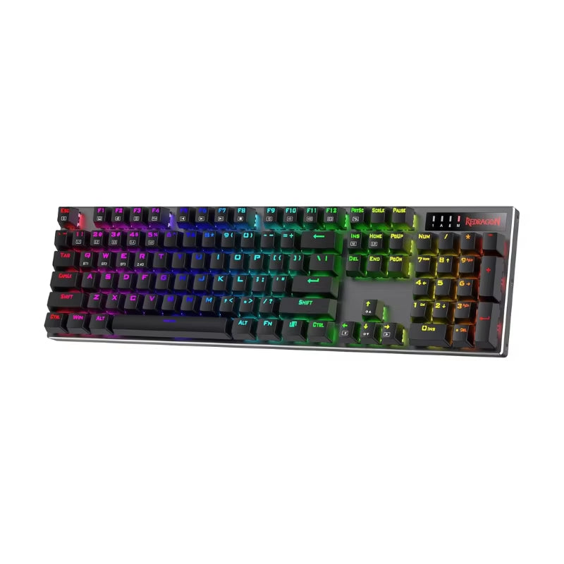 K556 PRO Upgraded Wireless RGB Gaming Bt/2.4Ghz Tri-Mode Mechanical Hot-Swap Linear Quiet Red Switch Keyboard