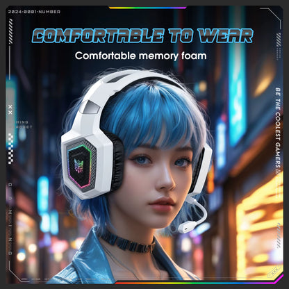 GT806 Tri-Mode Gaming Headset with Detachable Microphone for PS4, PC, Mobile Devices, 2.4Ghz Wireless 5.3 Dual Gaming He