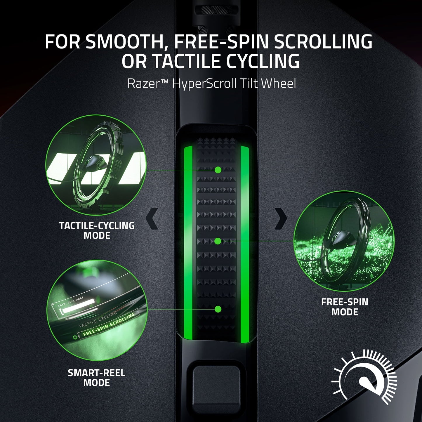 Basilisk V3 Customizable Ergonomic Wired PC Gaming Mouse, Chroma RGB, 26K Optical Sensor, Hyperscroll Tilt Wheel, Black