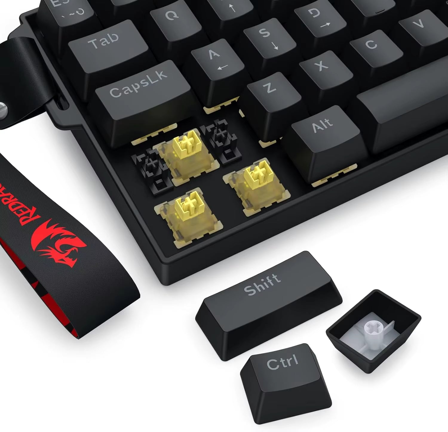 K617 HE Rapid Trigger Gaming 60% 61 Keys Wired Mechanical Keyboard,Dedicated Hall Effect Magnetic Switch,Strap Version