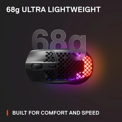 Aerox 3 Super Light Honeycomb Wireless RGB Optical Gaming Mouse - Onyx