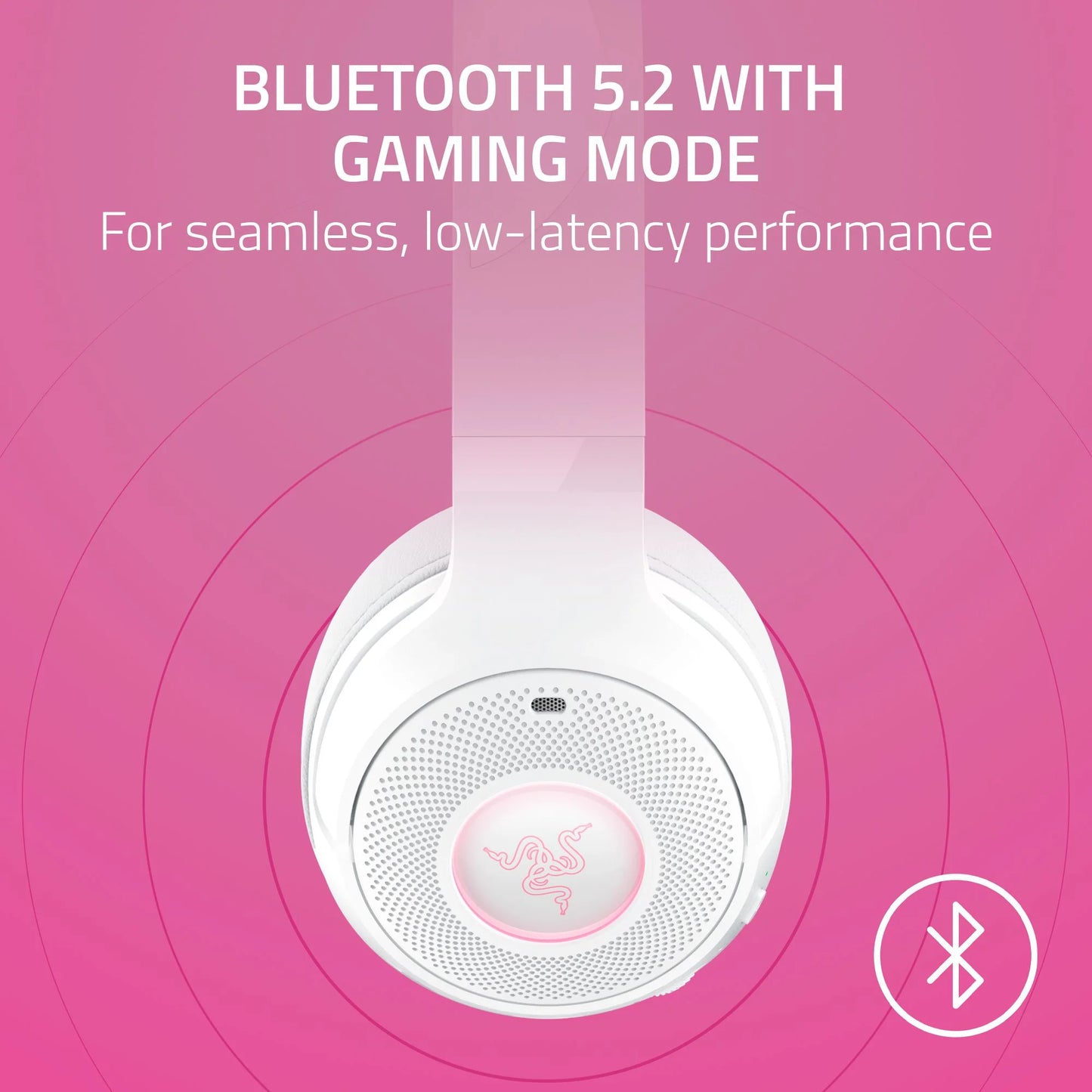 Kraken Kitty V2 Wireless Bluetooth Chroma Headset, White