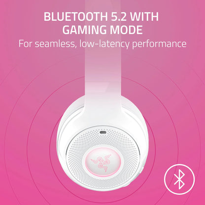 Kraken Kitty V2 Wireless Bluetooth Chroma Headset, White