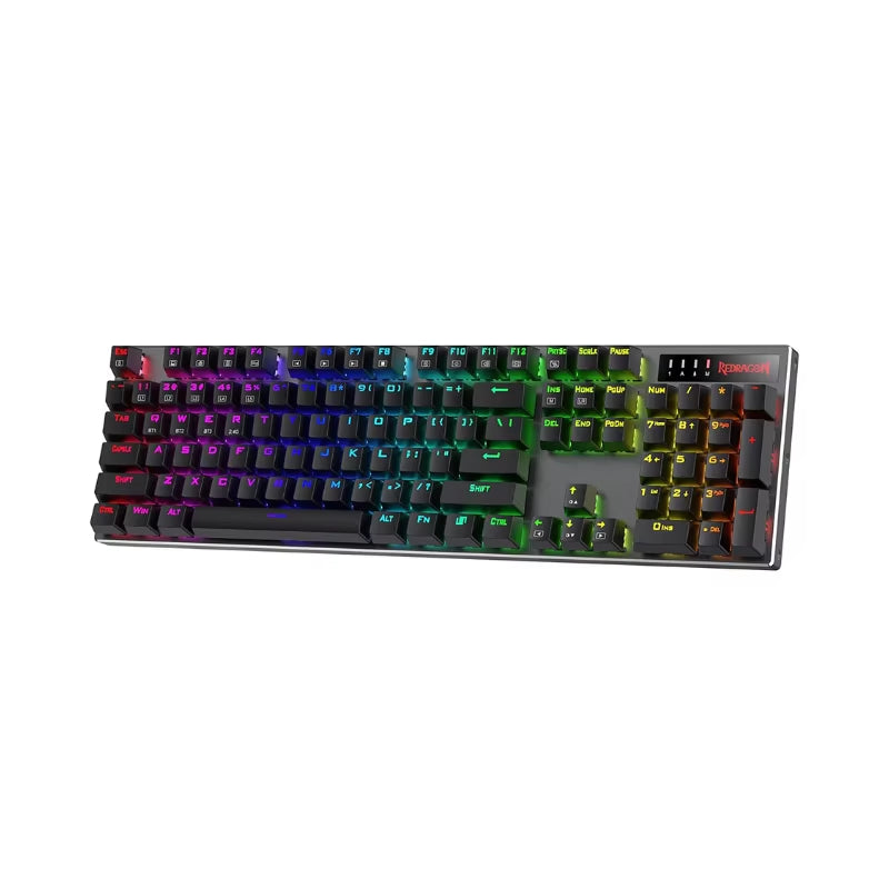 K556 PRO Upgraded Wireless RGB Gaming Bt/2.4Ghz Tri-Mode Mechanical Hot-Swap Linear Quiet Red Switch Keyboard
