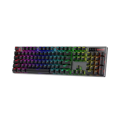K556 PRO Upgraded Wireless RGB Gaming Bt/2.4Ghz Tri-Mode Mechanical Hot-Swap Linear Quiet Red Switch Keyboard
