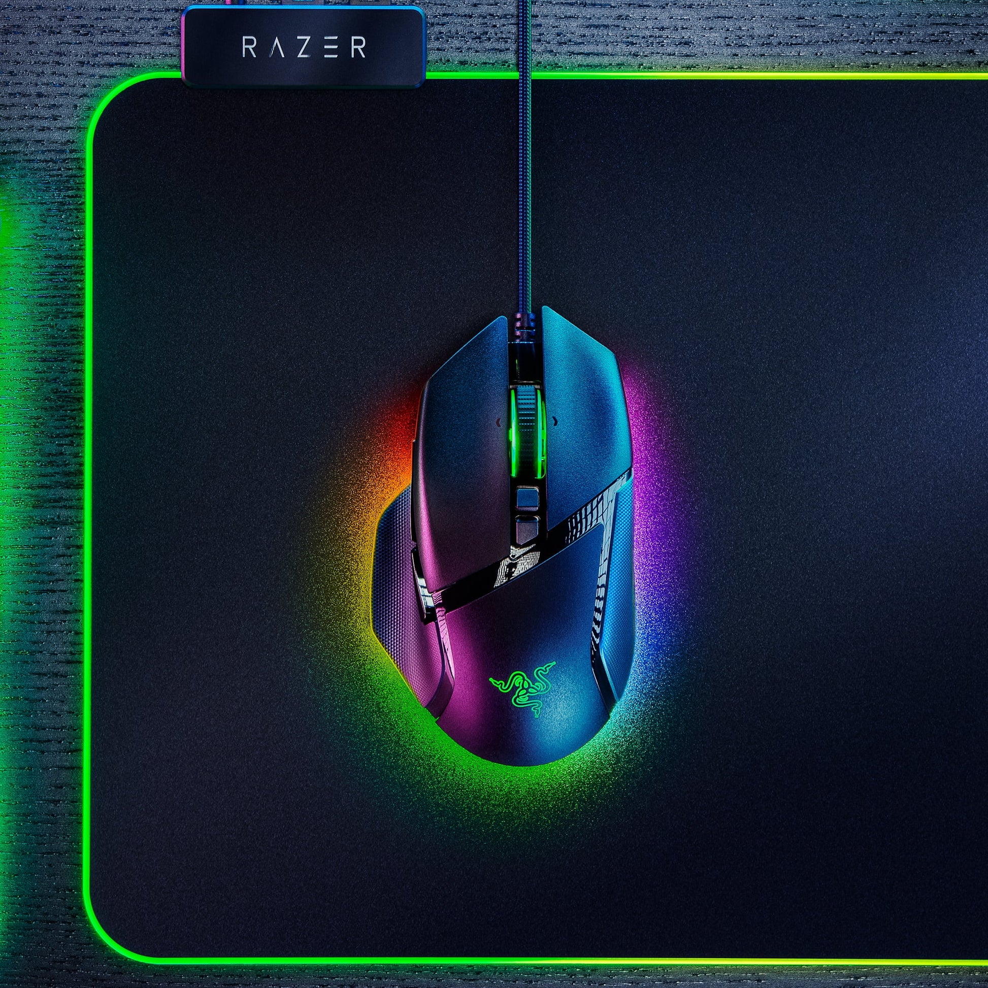 Basilisk V3 Customizable Ergonomic Wired PC Gaming Mouse, Chroma RGB, 26K Optical Sensor, Hyperscroll Tilt Wheel, Black