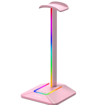 Z8 RGB Headphones Stand Holder Desk Gaming Headset with 2 USB Ports Cool Display Holder Non-Slip Rubber Base for Gamer