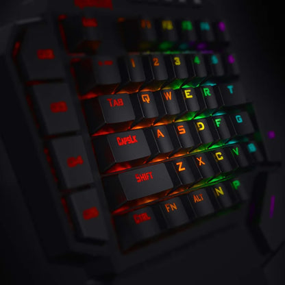 K585 DITI One-Handed RGB Mechanical Gaming Keyboard,Wrist Rest 42 Keys Type-C Professional Gaming Keypad Hot-Swappable