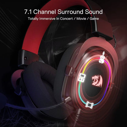 H510 Zeus-X RGB Wired Backlit Gaming Headset 7.1 Surround Sound Multi Platforms Headphone