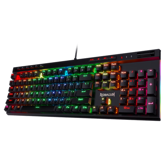 K580 VATA RGB 104 Keys LED USB Backlit Mechanical Gaming Wired Backlight Computer Keyboard Anti-Ghosting with Macro Key