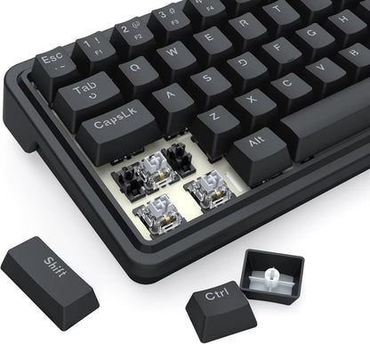 K722 60% Wired Gasket RGB Gaming 61 Keys Hot-Swap Compact Mechanical Keyboard，3-Layer Noise Dampening